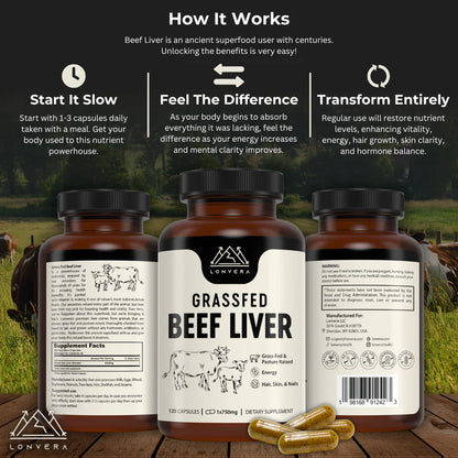 Grass-Fed Beef Liver Capsules – The Ancient Secret to Cleansing Your Liver & Restoring Peak Health