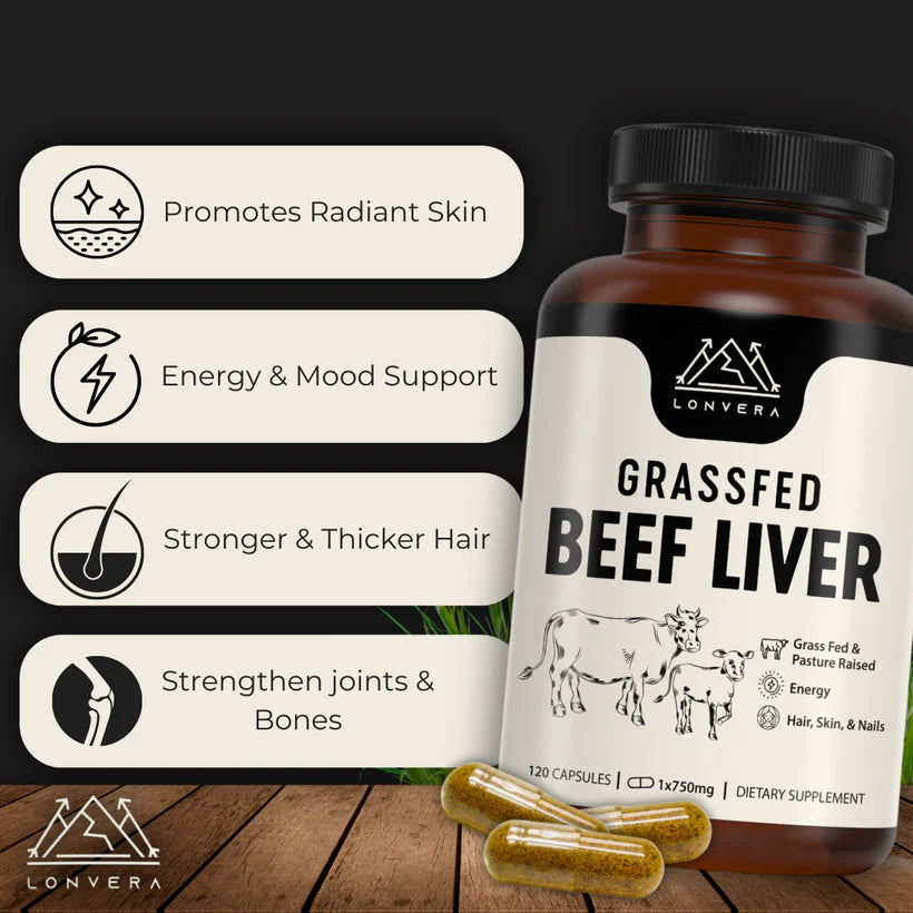 Grass-Fed Beef Liver Capsules – The Ancient Secret to Cleansing Your Liver & Restoring Peak Health