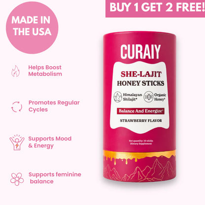SHE-Lajit Honey Sticks + 4 FREE GIFTS