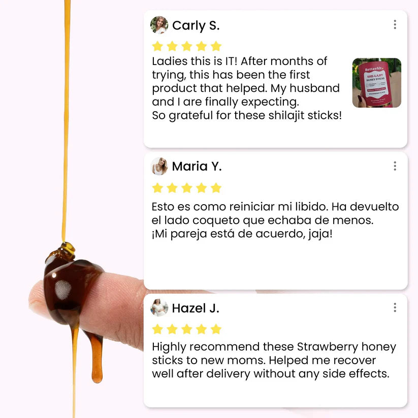 SHE-Lajit Honey Sticks + 4 FREE GIFTS
