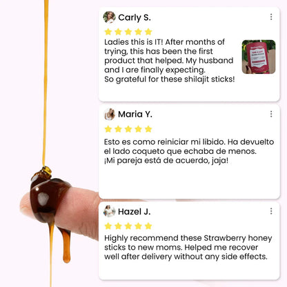 SHE-Lajit Honey Sticks + 4 FREE GIFTS