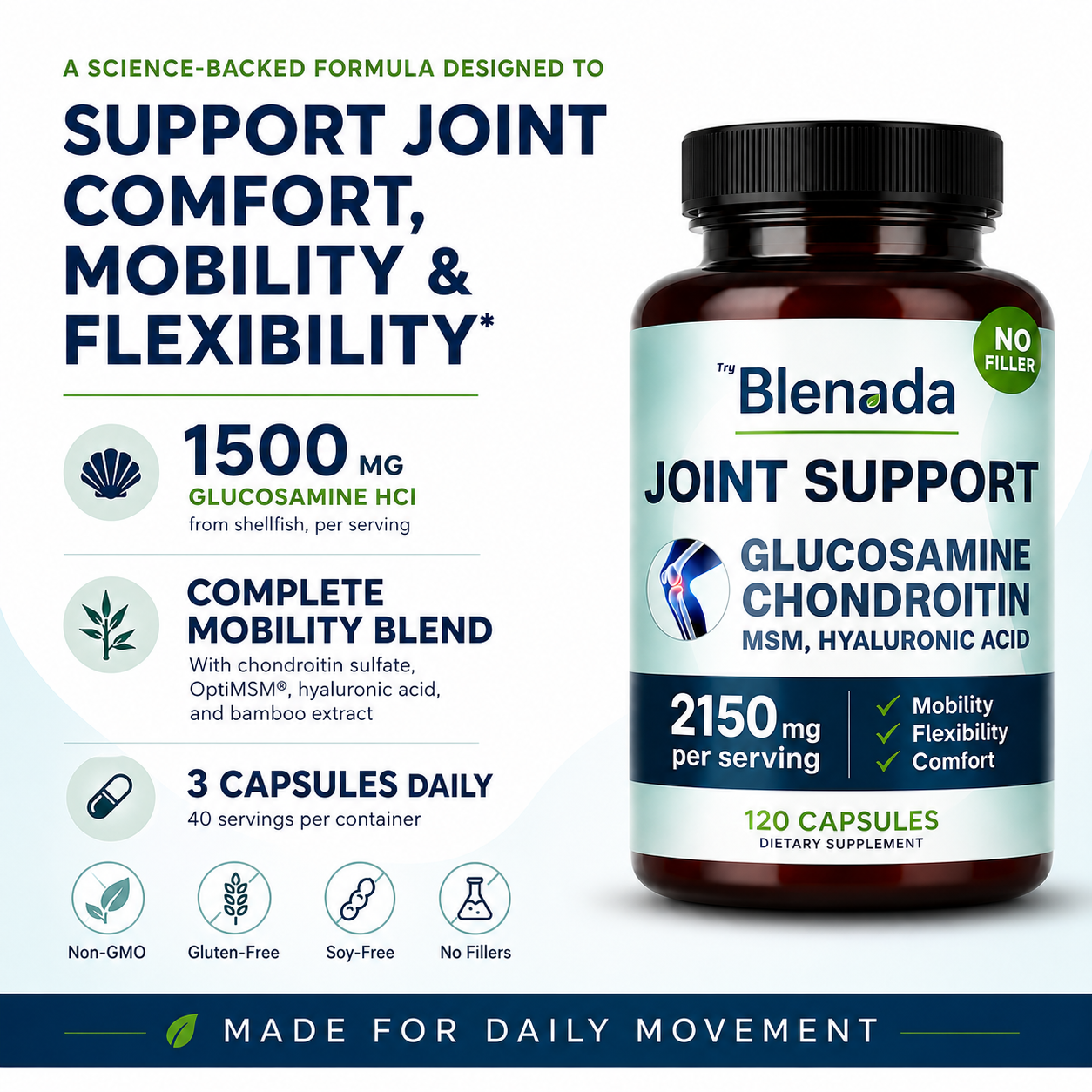 TryBlenada – A Daily Joint Support Formula Made for Movement, Comfort & Flexibility